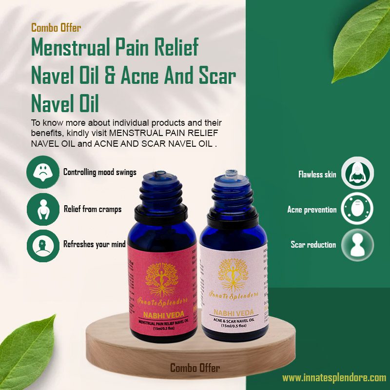 Menstrual Pain Relief Navel Oil & Acne And Scar Navel Oil